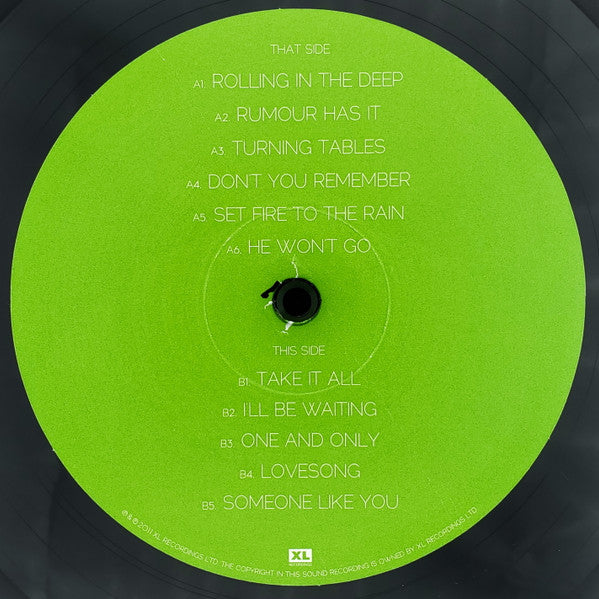 Adele (3) 21 XL Recordings LP, Album, RE Mint (M) Mint (M)