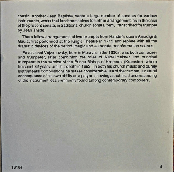 Music For Trumpet And Organ *CD/SEALED* | Mint (M) Mint (M)