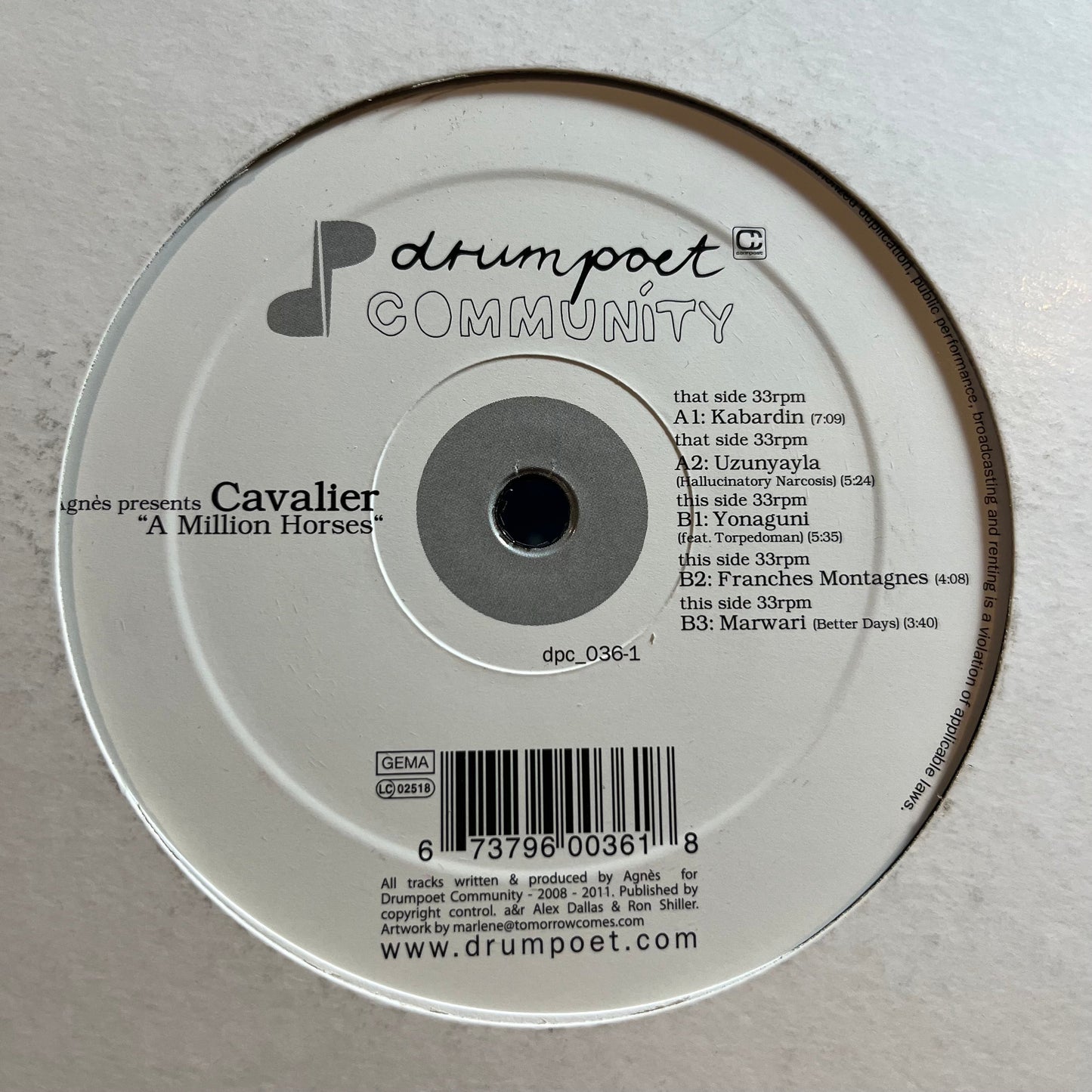 A Million Horses (VINYL) *RECORD 1 ONLY* | Excellent+ (EX+) Generic