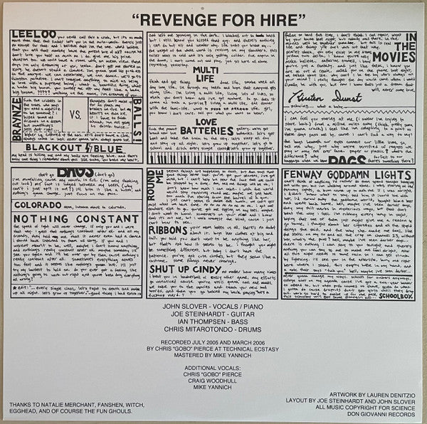 Revenge For Hire | Mint (M) Mint (M)