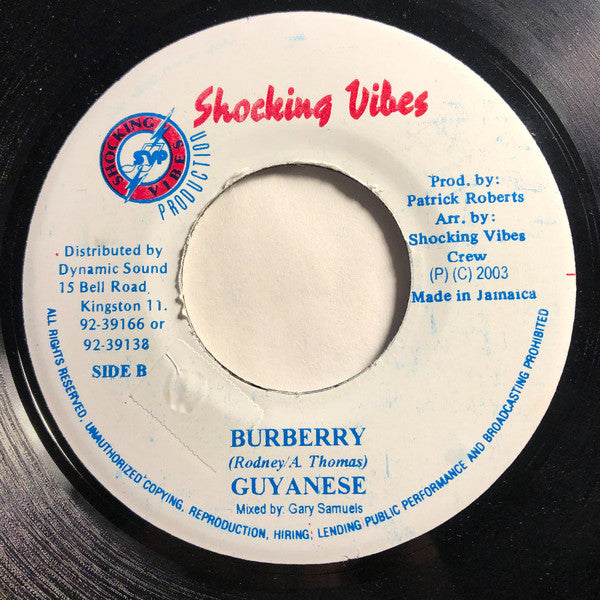 Don't Play / Burberry 7" | Near Mint (NM) Generic