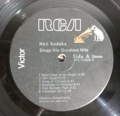 Neil Sedaka Sings His Greatest Hits *SEALED* | Mint (M) Mint (M)