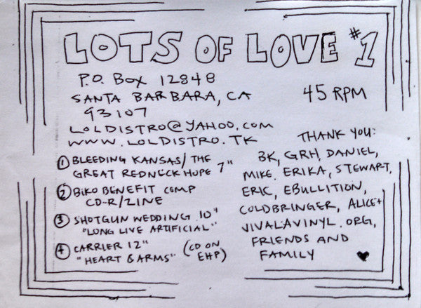 Split 7" (CLEAR 7" VINYL) | Near Mint (NM or M-) Excellent+ (EX+)