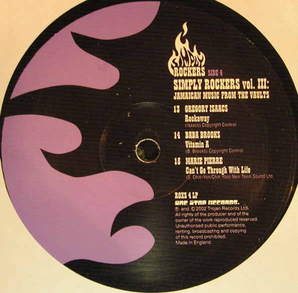 Simply Rockers Vol. III : Jamaican Music From The Vaults | Near Mint (NM) Near Mint (NM)