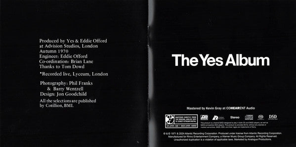 The Yes Album (SACD) | Mint (M) Mint (M)