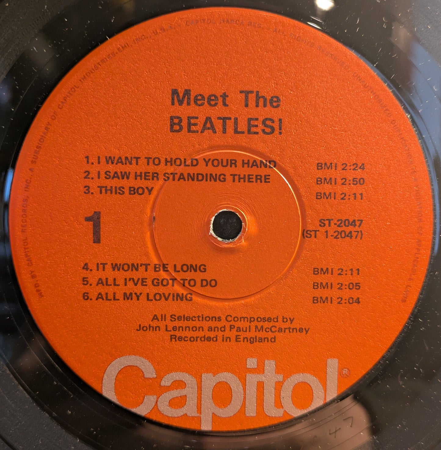 Meet The Beatles! (VINYL)(WINCHESTER REISSUE) | Near Mint (NM) Excellent+ (EX+)- X Vinyl Record