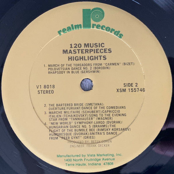 120 Music Masterpieces (2xVINYL) | Near Mint (NM) Near Mint (NM)