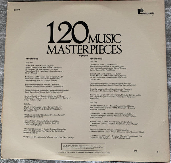120 Music Masterpieces (2xVINYL) | Near Mint (NM) Near Mint (NM)