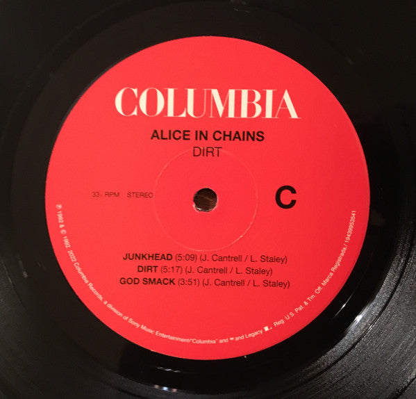 Alice In Chains Dirt Columbia, Legacy, Velvet Hammer 2xLP, Album, RE, RM, 30t Mint (M) Mint (M)
