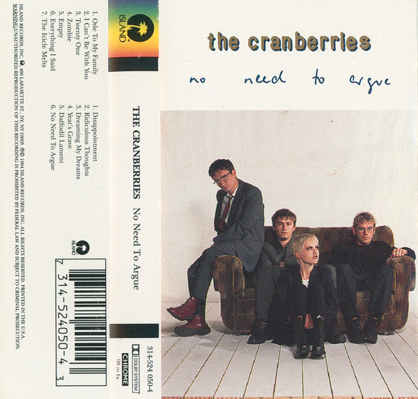 No Need To Argue *CASSETTE* | Near Mint (NM) Excellent (EX)