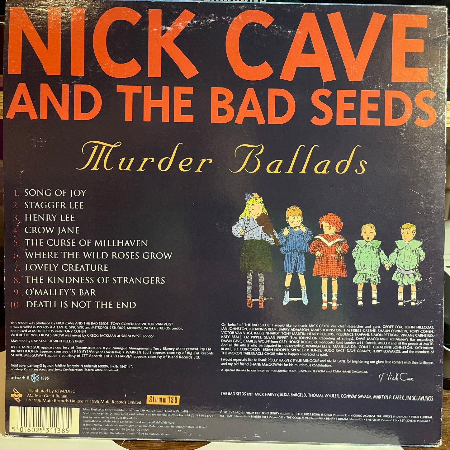 Murder Ballads (VINYL) | Near Mint (NM or M-) Near Mint (NM or M-)