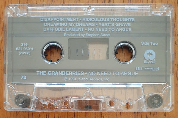 No Need To Argue *CASSETTE* | Near Mint (NM) Excellent (EX)