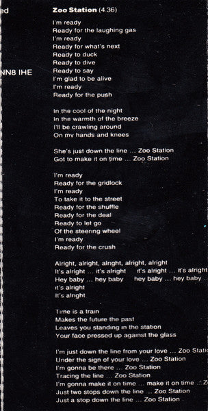 Achtung Baby (CASSETTE) | Very Good Plus (VG+) Excellent (EX)