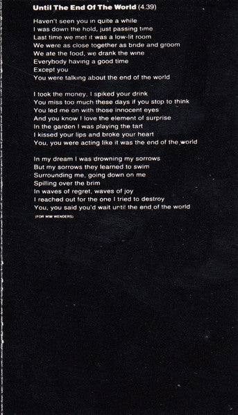 Achtung Baby (CASSETTE) | Very Good Plus (VG+) Excellent (EX)