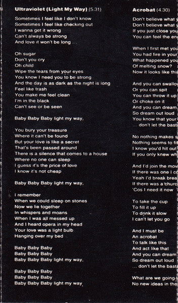 Achtung Baby (CASSETTE) | Very Good Plus (VG+) Excellent (EX)