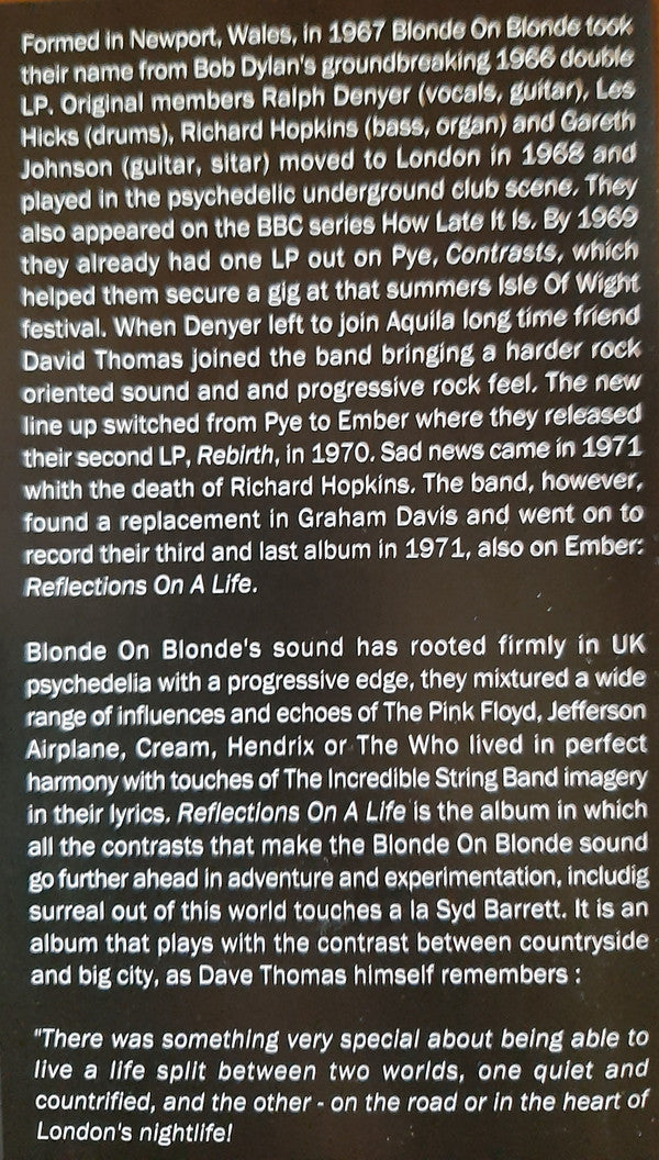 Reflections On A Life (VINYL) | Mint (M) Mint (M)