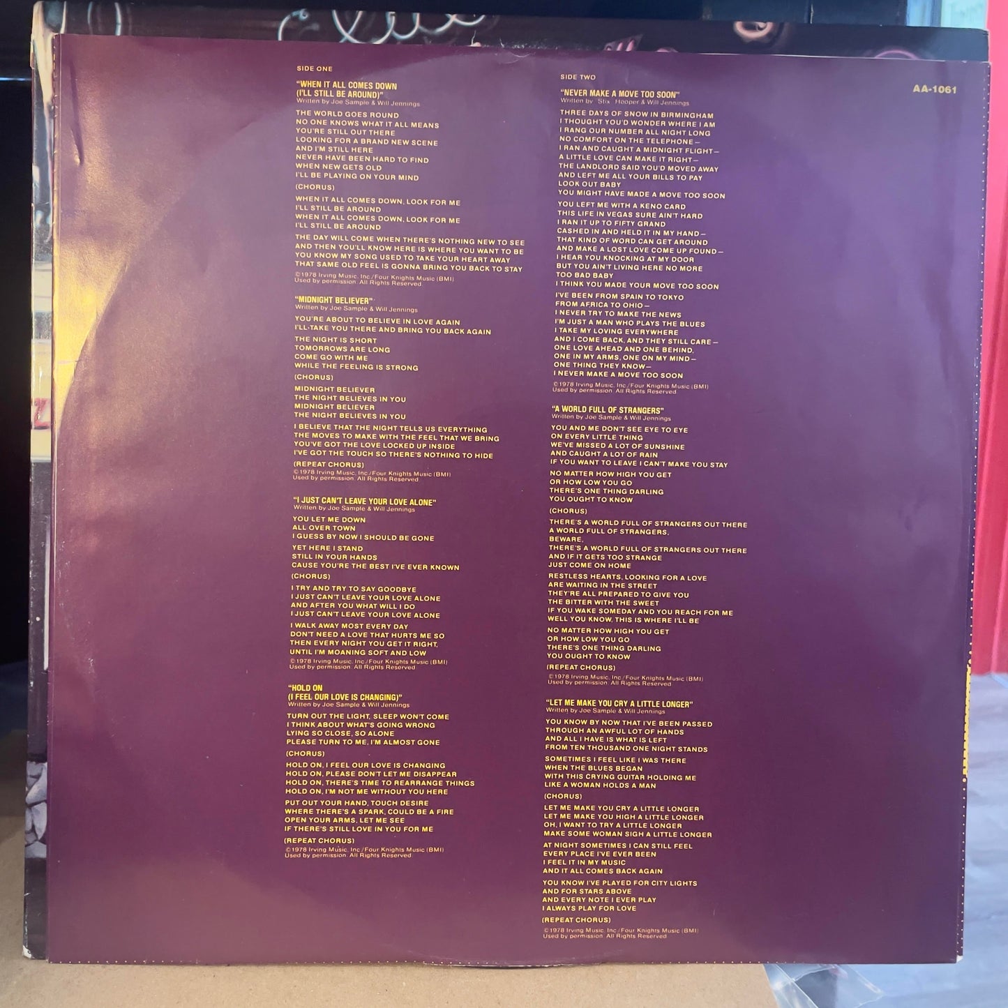 Midnight Believer (VINYL) | Very Good Plus (VG+) Excellent (EX)