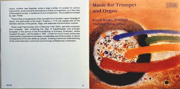 Music For Trumpet And Organ *CD/SEALED* | Mint (M) Mint (M)