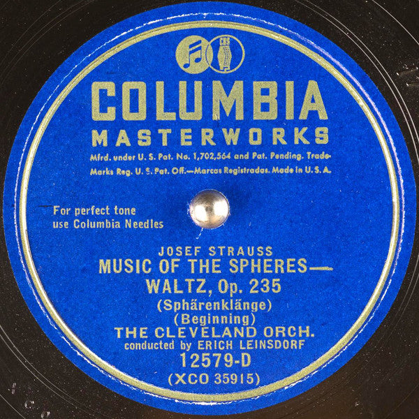 Music Of The Spheres - Waltz, Op. 235 *78 RPM* | Excellent (EX) Generic