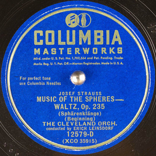 Music Of The Spheres - Waltz, Op. 235 *78 RPM* | Excellent (EX) Generic