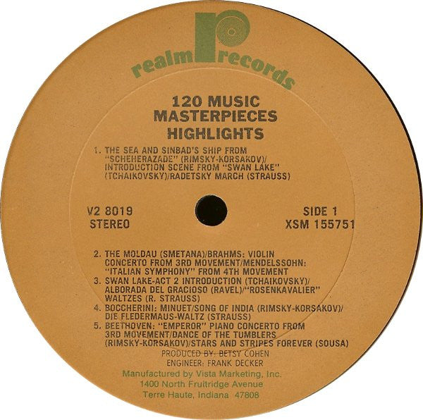 120 Music Masterpieces Highlights Vol. 2 (2xVINYL) | Near Mint- (NM-) Excellent+ (EX+)