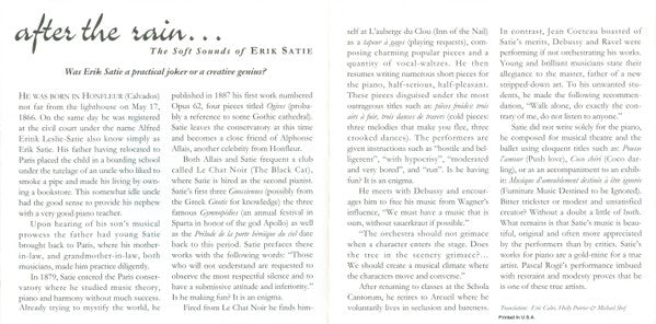 After The Rain... The Soft Sounds Of Erik Satie (CD) | Near Mint (NM) Near Mint (NM)