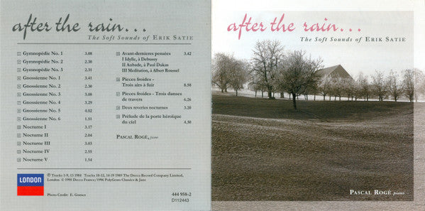 After The Rain... The Soft Sounds Of Erik Satie (CD) | Near Mint (NM) Near Mint (NM)
