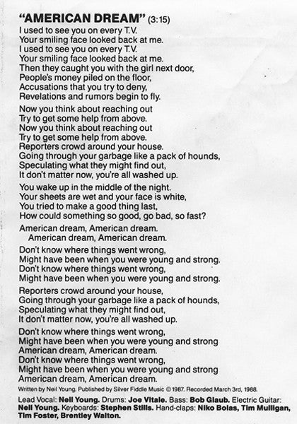 American Dream | Near Mint (NM) Near Mint (NM)- X Vinyl Record