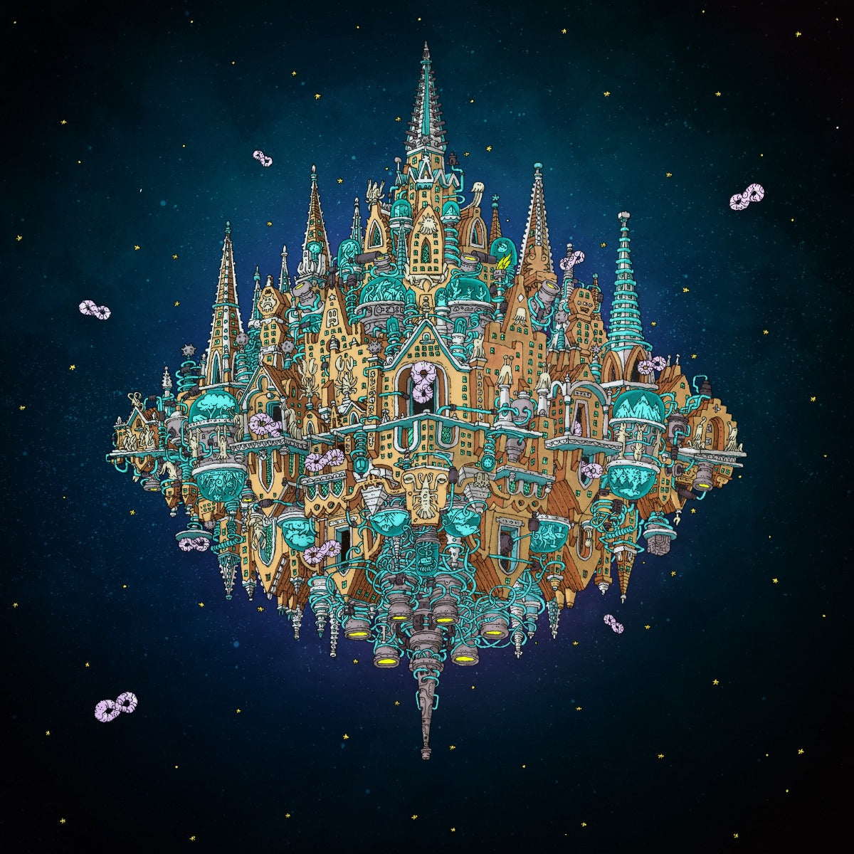 Pantheon (PRE-ORDER 9/12/25)[Cobalt/Ruby Smush/White Splatter 2Lp] | Mint (M) Mint (M)