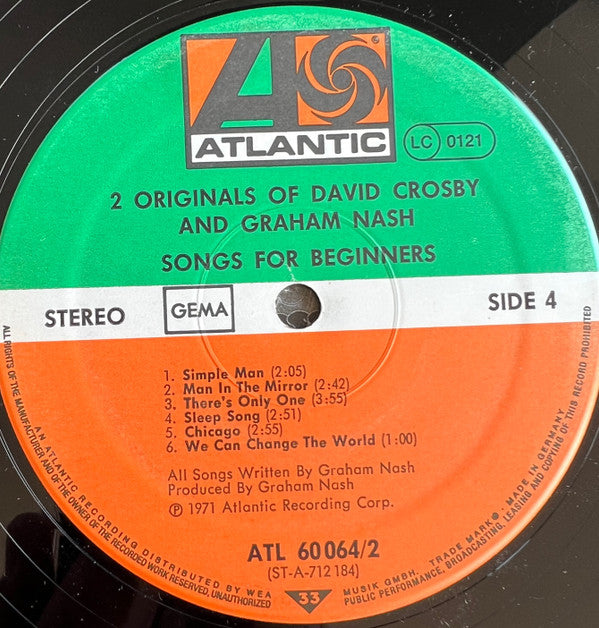2 Originals Of David Crosby & Graham Nash | Near Mint (NM) Near Mint (NM)