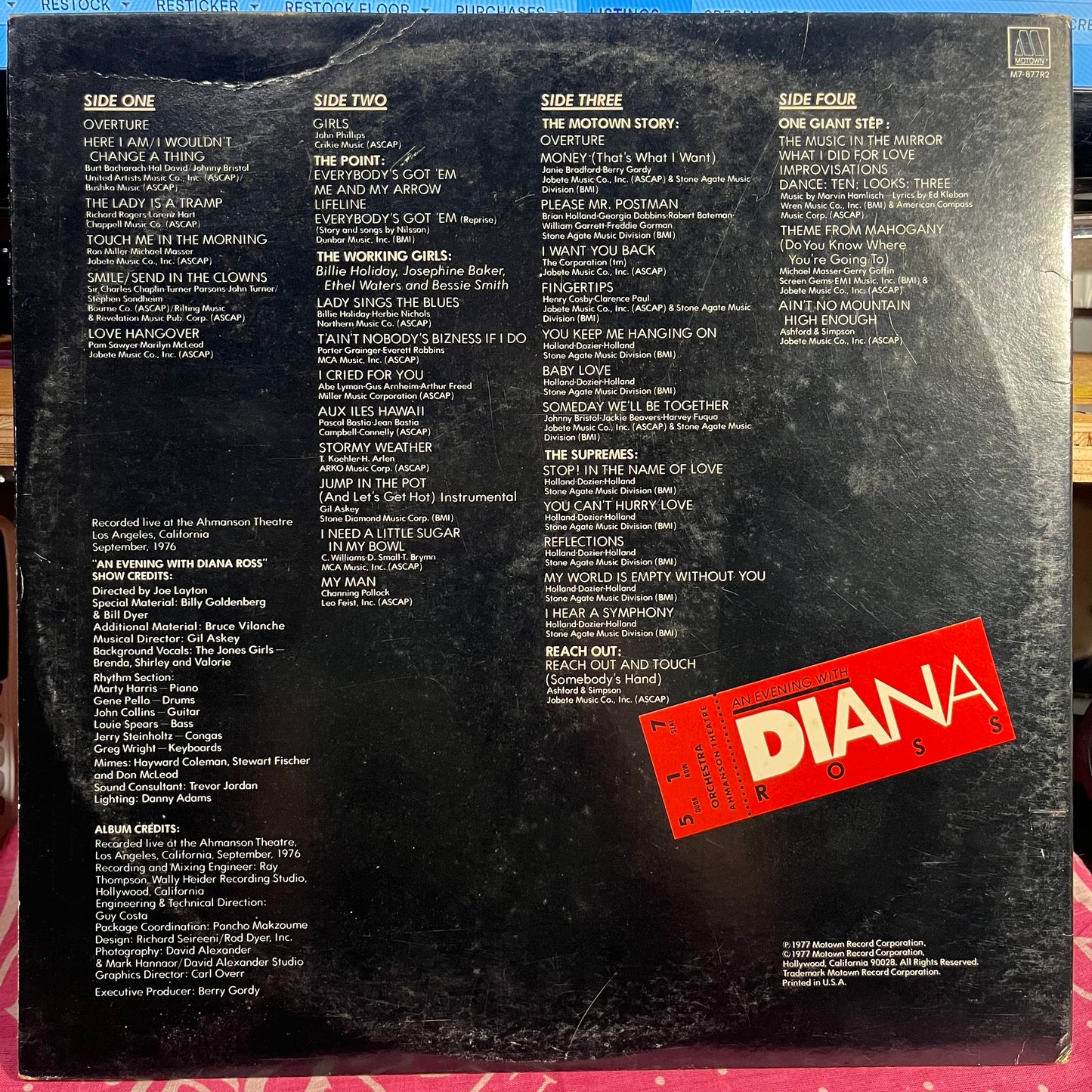 An Evening With Diana Ross | Excellent (EX) Excellent (EX)- X Vinyl Record