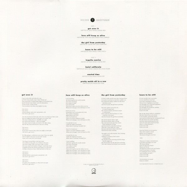 Eagles Hell Freezes Over Geffen Records, Eagles Recording Company, Universal Music Group 2xLP, Album, RE, RM, 180 Mint (M) Mint (M)