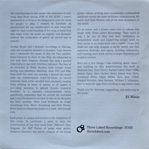 Eli Winter | Mint (M) Mint (M)