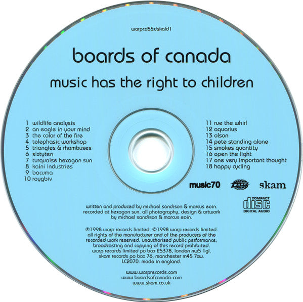 Music Has The Right To Children *CD* | Mint (M) Mint (M)