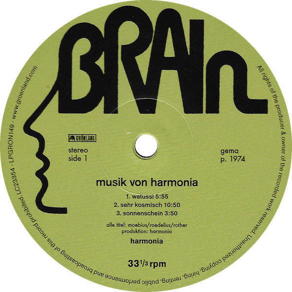 Musik Von Harmonia (VINYL) | Mint (M) Mint (M)