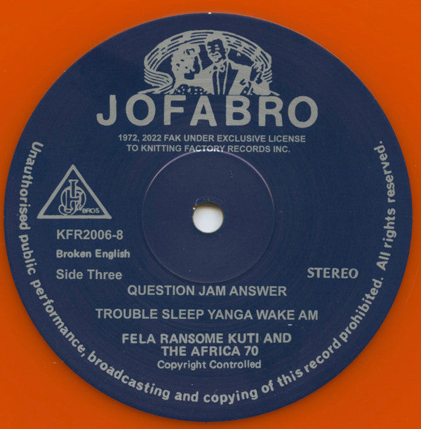 Music Of Fela - Roforofo Fight | Mint (M) Mint (M)