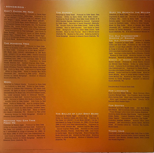 Music From & Inspired By The Hunger Games The Ballad Of Songbirds And Snakes | Mint (M) Mint (M)