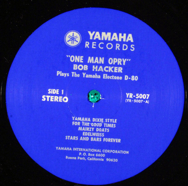 "One Man Opry" Bob Hacker Plays The Yamaha Electone D-80 (VINYL) | Near Mint (NM) Excellent (EX)