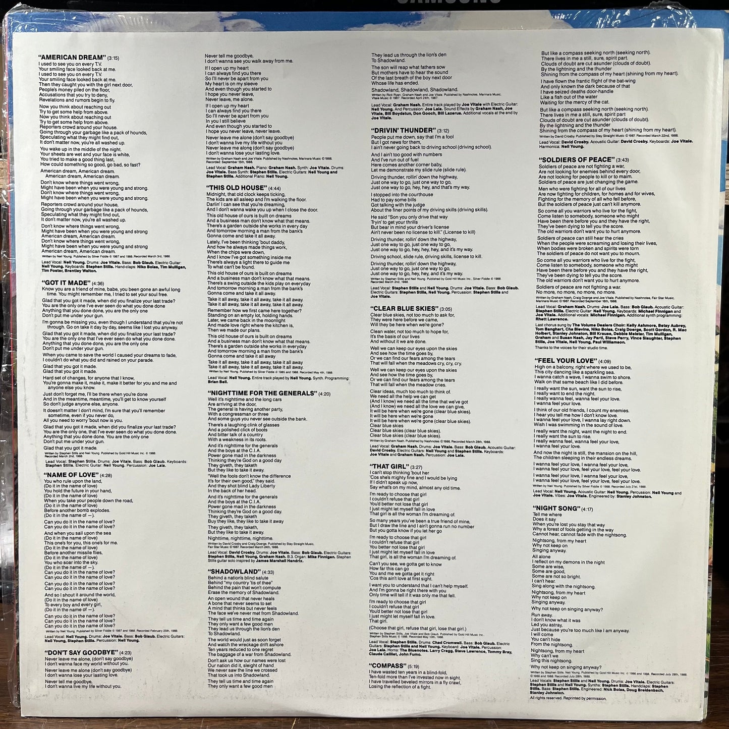 American Dream (VINYL) | Near Mint (NM) Near Mint (NM)- X Vinyl Record