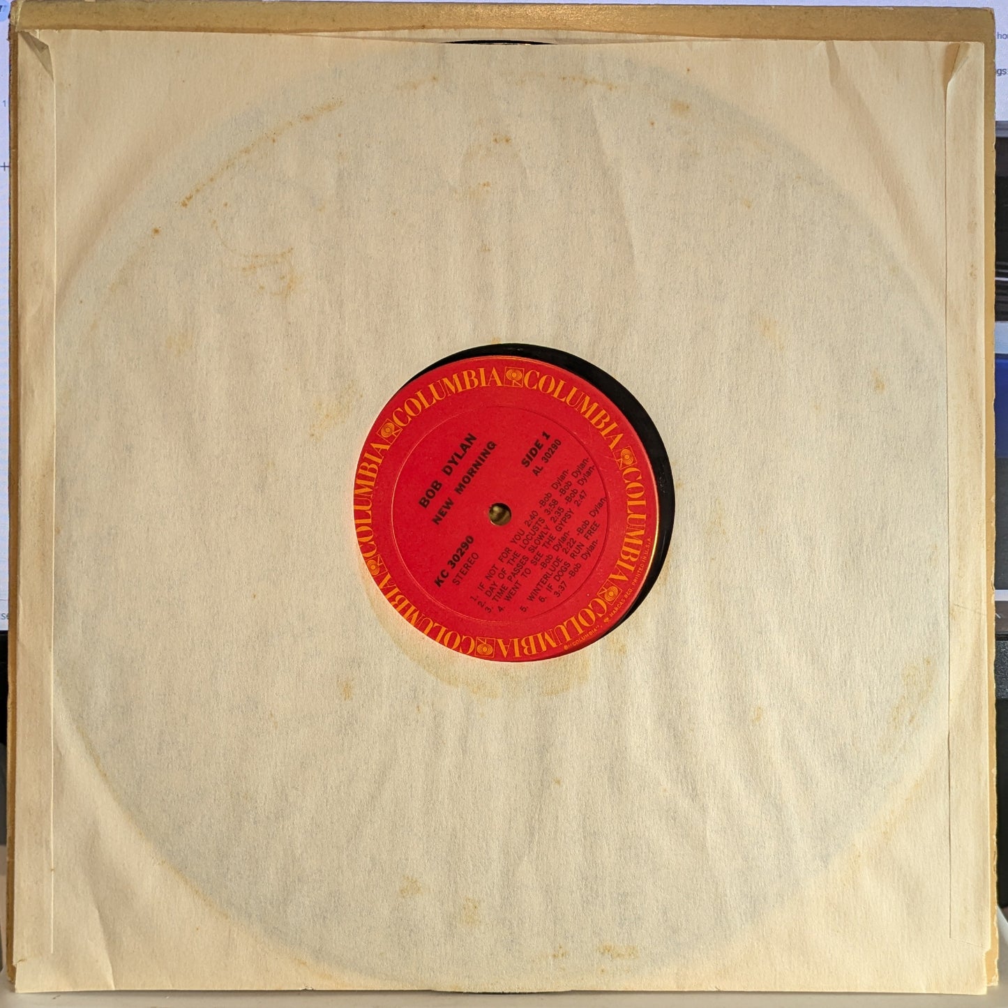 New Morning (VINYL) | Very Good Plus (VG+) Very Good Plus (VG+)