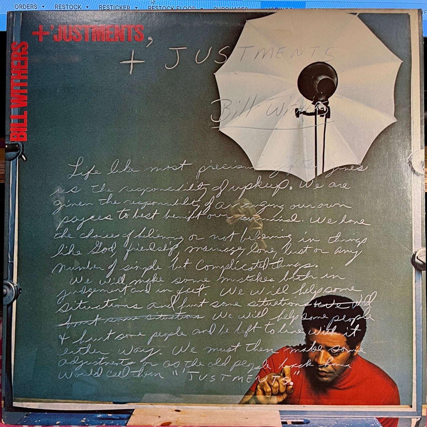 +'Justments *SONIC PRESS* | Near Mint (NM) Near Mint (NM)