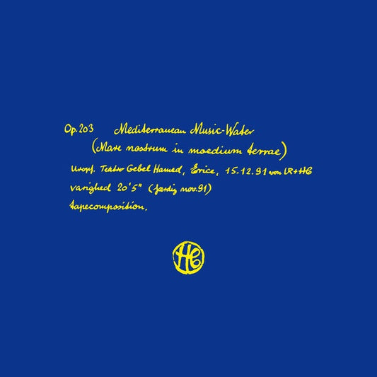 Mediterranean Music Water |- X Vinyl Record