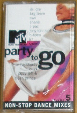 MTV Party To Go Volume 5 *CASSETTE* | Excellent (EX) Near Mint (NM)