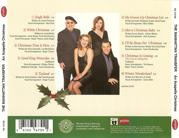 An Acapella Christmas (CD) | Mint (M) Mint (M)- X Vinyl Record