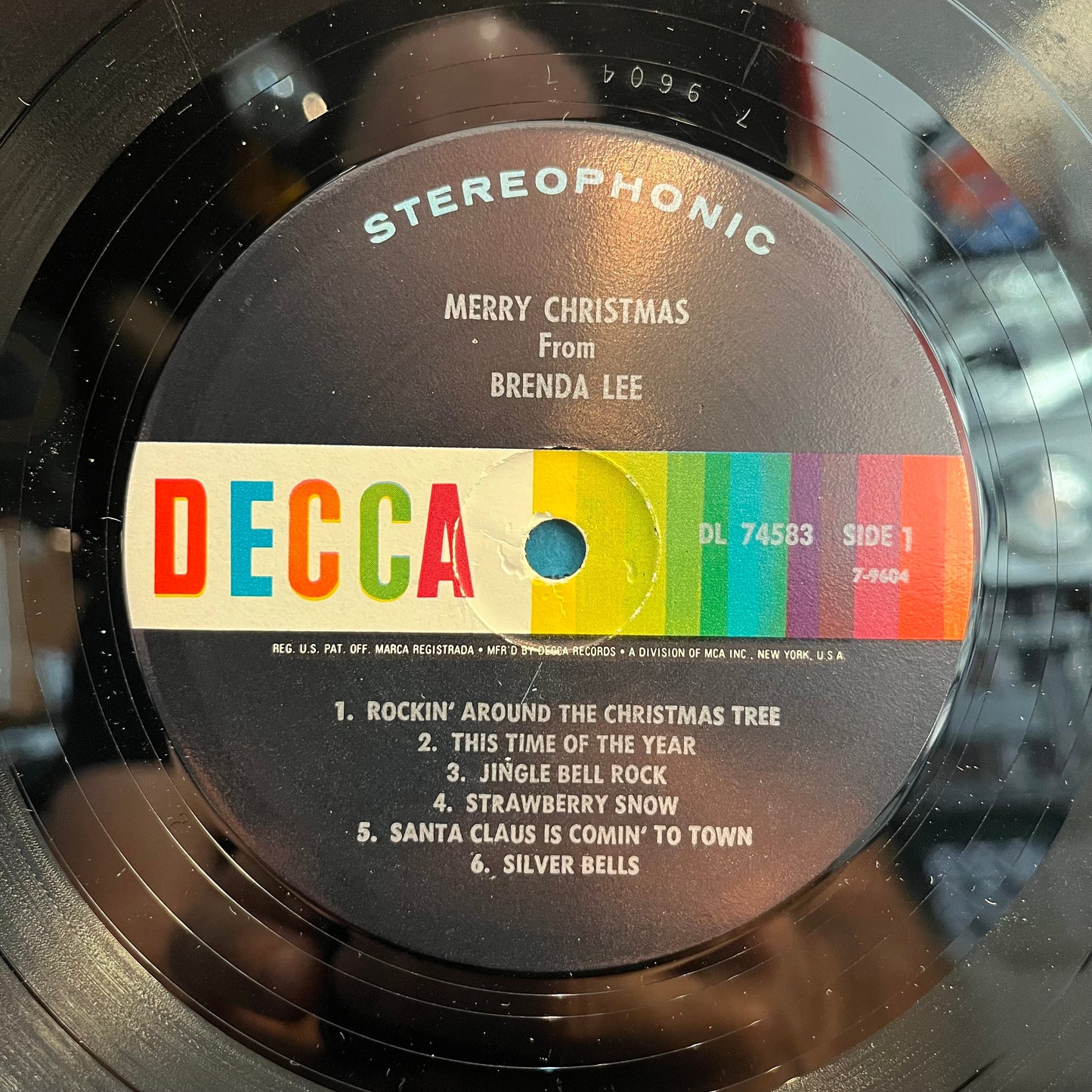 Merry Christmas From Brenda Lee (VINYL) | Excellent (EX) Very Good (VG)