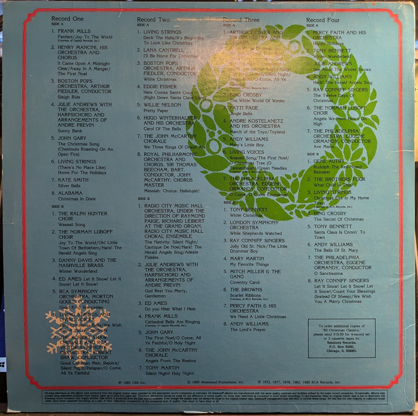 60 Christmas Classics (4xVINYL) | Near Mint (NM) Excellent (EX)