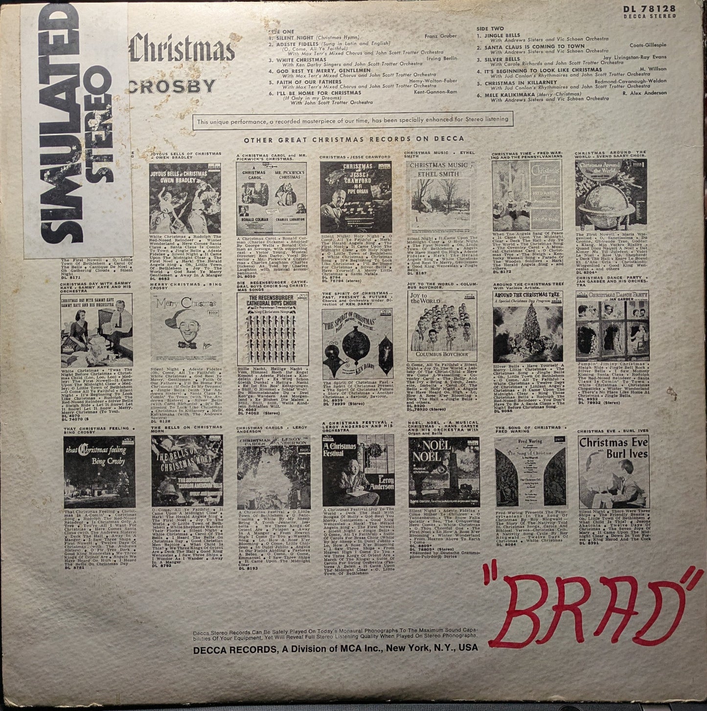 Merry Christmas (VINYL) | Very Good Plus (VG+) Very Good (VG)