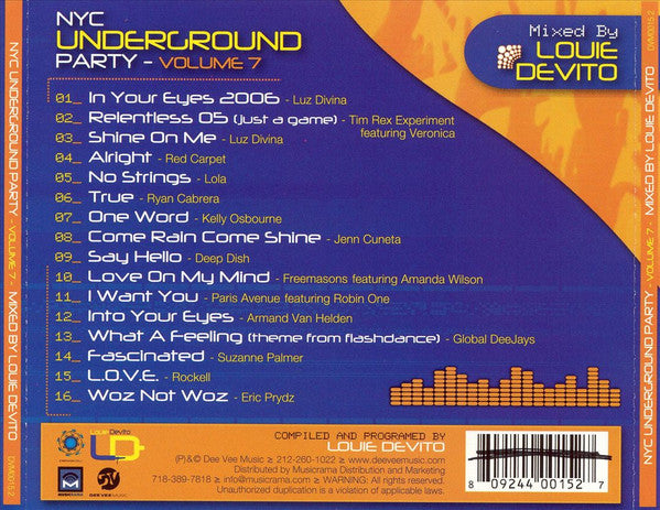 N.Y.C. Underground Party Volume 7 (CD) | Near Mint (NM) Near Mint (NM)