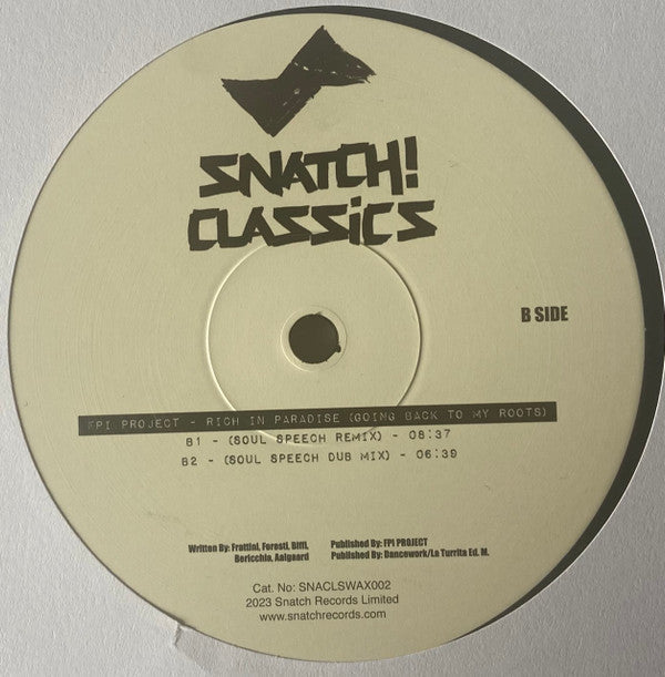 Needin U / Rich In Paradise (Going Back To My Roots) | Mint (M) Mint (M)