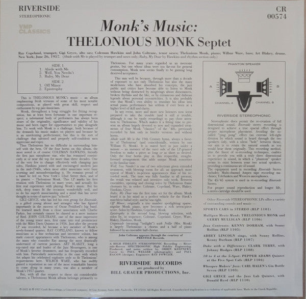 Monk's Music | Mint (M) Mint (M)